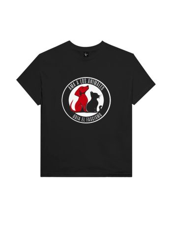 Camiseta «Ama a los animales, odia al fascismo»