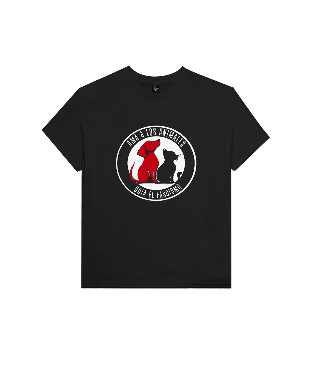 Camiseta Ama a los animales, odia al fascismo
