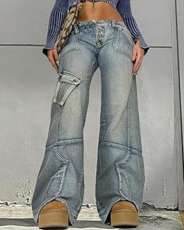 Vaquero de tiro bajo azul claro