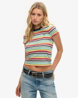 Crop top a rayas